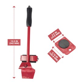 Primo Supply Furniture Appliances Mover Glider Lifter Slider Roller Logistics Helper Tool Set System - Heavy Duty and Durable | Make Moving Rearranging Safe Convenient and Easy