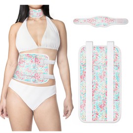 HBYDO Castor Oil Pack Wrap Set,2 Pack Reusable with Storage Bag Adjustable Elastic Strap,Organic Cotton Flannel for Aid Sleep Relieve Constipation Less Stress