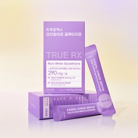 TrueRX (현대홈쇼핑)트루알엑스 리치 화이트 글루타치온 3박스 42포 6주분 (Hyundai Home Shopping) True RX Rich White Glutathione 3 Boxes 42 Saches 6 Weeks Supply