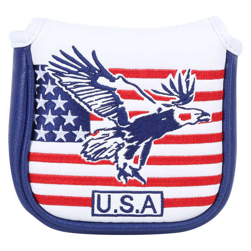 Golf Putter Magnetic Protection Covers Waterproof Headcover with Embroidery Pattern