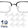 HARFINGTON 10 Pairs Eyeglass Nose Pads 5.5mm Thickness Silicone Anti-Slip