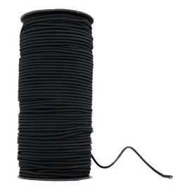 Cordón Elástico Trenzado Tubular 2mm 100 Mts Cola V/color