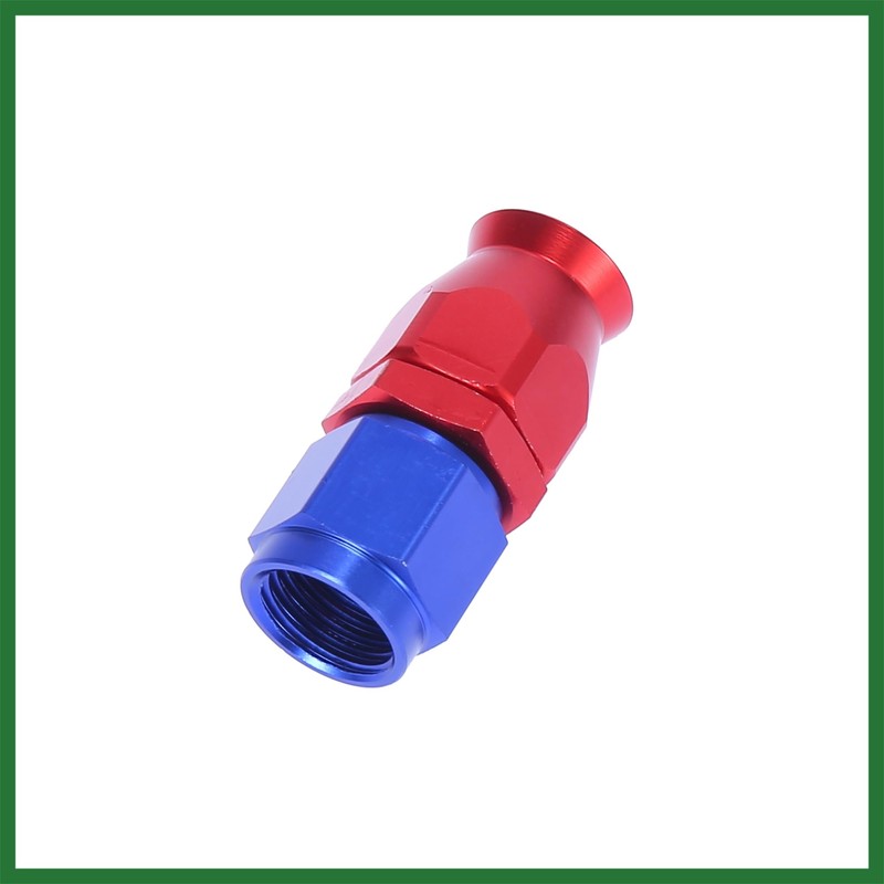 Motoforti 2pcs AN6 0 Degree Swivel Car Hose End Fitting