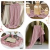 12 Pack Dusty Pink Cheesecloth Table Runner 17 x 108