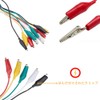 DFsucces Alligator Clip Cord Electrical Cable Test Lead Set Double