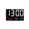 Intellitron CK-2217D Multi-function Digital LED Wall Clock, Black