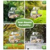 HIXX Window Bird Feeder for Outdoors, Clear Bird Feeders Window