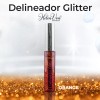 Helen Von Kosmetisch Delineador Glitter Liquido Larga Duracion Brocha Kit