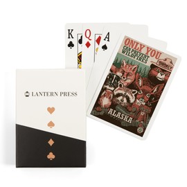 Lantern Press Alaska, Smokey Bear and Woodland Creatures, Only You Can Prevent Wildfires (52 Playing Cards, Poker Size Card Deck with Jokers)