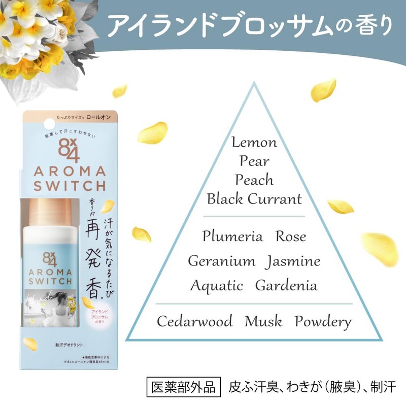 8x4 Aroma Switch Roll On Island Blossom Scent