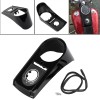 Unbranded Vivid Black Speedometer Dash Panel Cover For Harley Night