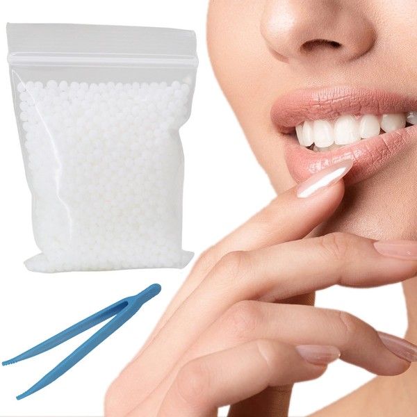 100g Temporary Tooth Filling, 1PC Plastic Tweezers, Thermal Bonded Tooth