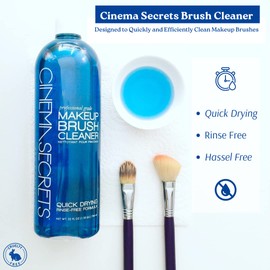 Cinema Secrets Professional Makeup Brush Cleaner, Vanilla (8 oz)
