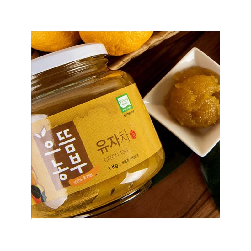 Farmer's Garden 으뜸농부 갈아만들어 향이 진한 유기농 유자차 1kg Top