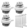 Pack of 3 Automatic Bleed Valve, Radiator Bleed, 1/2 Inch