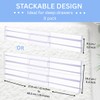 Lyfelights 8 Pack Drawer Dividers – Stackable, Adjustable & Expandable