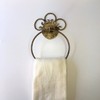 Mass Trading Towel Hanger Towel Bar Ring Iron Antique Gold