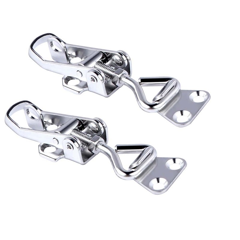 Marinebaby 2PCS Toggle Latch Clamp Stainless Steel Cabinet Hinge Lockable