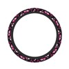 Pink Flamingos Elastic Steering Wheel Cover Non-Slip Breathable Steering Wheel