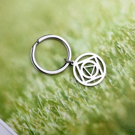 AA & NA Keychain Anonymous Dual Symbol Alcoholics Anonymous Narcotics Anonymous Jewelry Sorority Gift (Keychain)