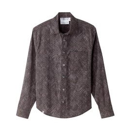 Men’s Self Dressing Magnetic Buttons Adaptive Plaid Dress Shirt - Distressed Texture SMA