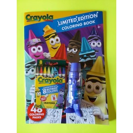 Crayola Limited Edition Retired Colors Crayons Book & Violet Blue Sharpener