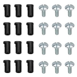 12 Pcs 560-3026 C3026 Wheel/Center Caps Insert & Screws Kits, Compatible with 1980-1996 Ford F-150 & Bronco, 1992-1996 Van, Enough for All 4 Wheel Center Hub Caps Complete Set