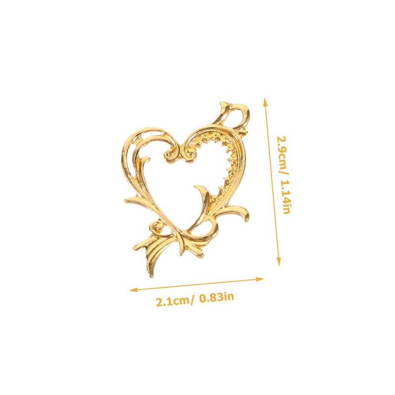 Operitacx Craft Unique Jewelry Metal Frame Photo Frame Bezel Pendants