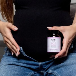 Suplemento Embarazo Prenatal Con Ácido Fólico 60 Cáps Hh Sabor Sin Sabor