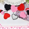Heart Embroidered Iron-On Patches, Pack of 12 Mini Heart Iron