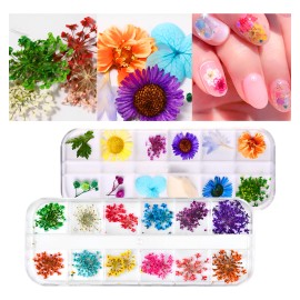 Flores Para Uñas Naturaleza Muerta Uñas Dijes Para Uña 2caja Color Mezcla