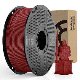 Inslogic Marble PLA 3D Printer Filament 1.75mm, High-Speed PLA with Realistic Marble Texture, Smooth & Precise Printing, Up to 600mm/s, Low Warping, 1kg (2.2lbs) Spool, Brick