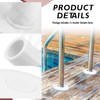 3 Pack Anchor Sockets Cover White for Ladder and Handrails,