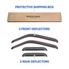 in-Channel Window Visors Rain Guards Shield for 1999-2011 Ford Ranger