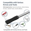 Double Sided Sharpener, Folding Pocket Knife Sharpening Stone Portable Garden