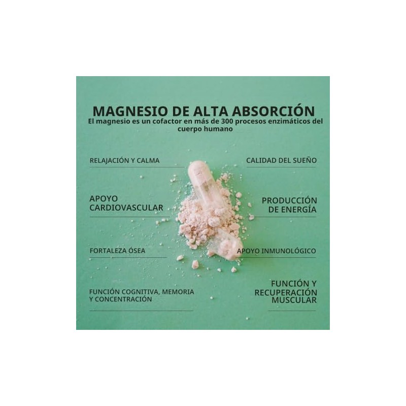 Amandean Magnesium L-Threonate Complex. Threonate, Glycinate, Malate Supplement. 90 Veggie