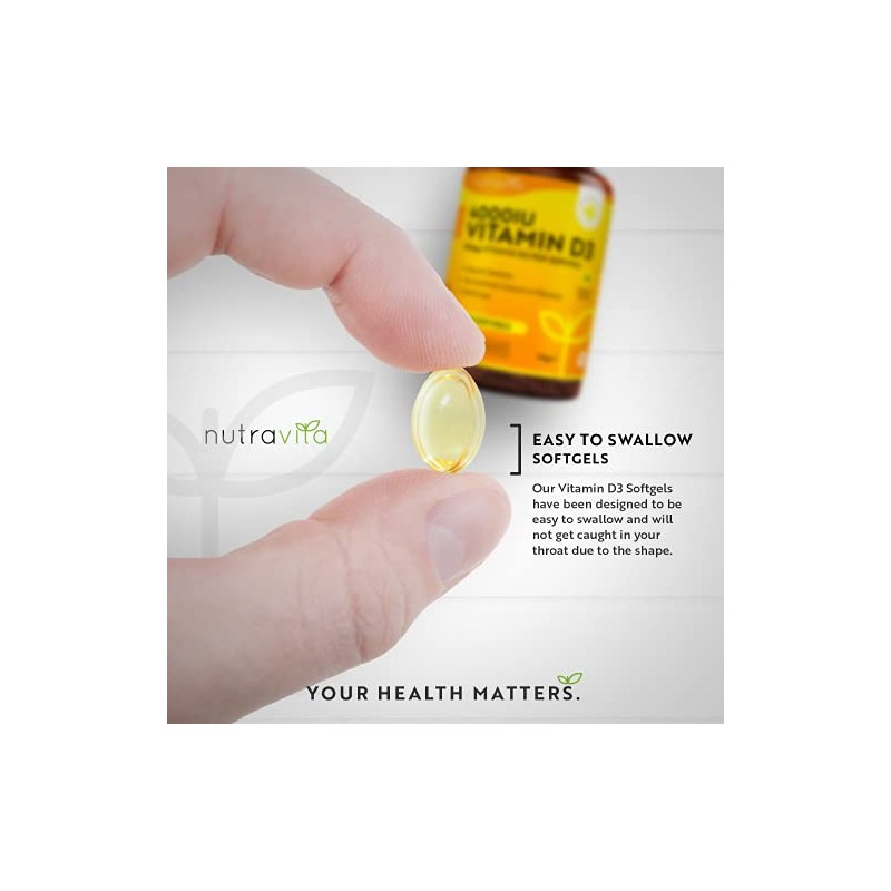 Vitamin D3 4000 iu - 400 High Strength Easy to