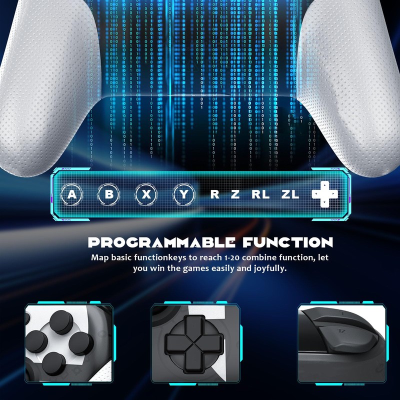 Switch Pro Controllers, Switch Controller Compatible with Switch/Lite/OLED, Pro Switch