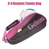 Goloni Tennis Bag 3-4 Racquets with Front Extral Pocket for