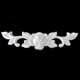 Ornament for Stucco Moulding Plastic Unpainted White Modern Ornaments in Various Designs