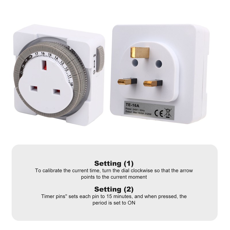 24 Hour Timer Switch Professional Smart Overcharge Protection Cycle Timing