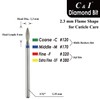 C & I Diamond Nail Drill Flame Shape E-File Professional
