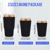 3PCS Reusable Insulated Sleeve for Iced Coffee Cup