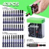 Geinxurn Impact Security Torx Screwdriver Bits Set,43 Pcs(TT7-TT40) Magnetic 1”&