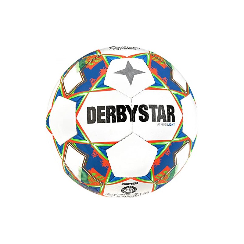 Derbystar Unisex Youth Atoms Light AG v23 Football, White Orange,