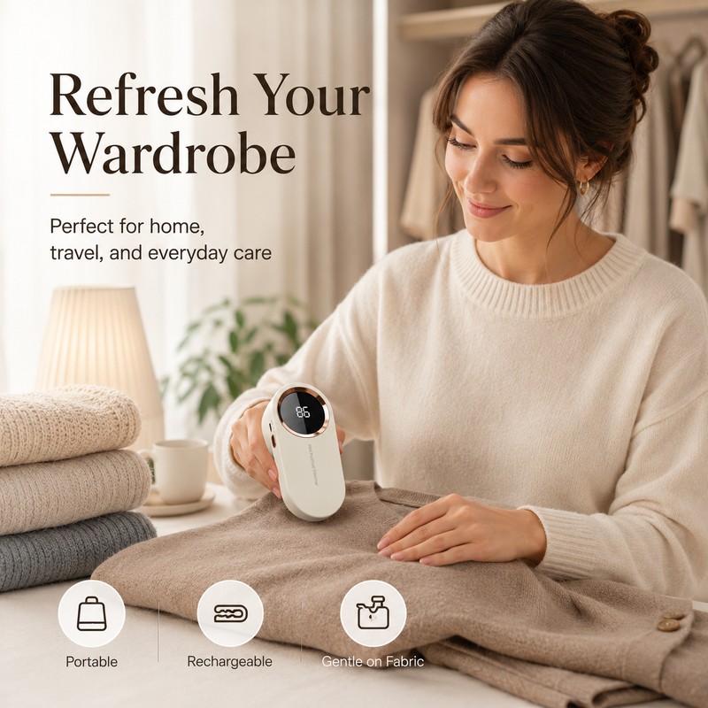 Electric Lint Remover for Sweaters & Clothing – USB Rechargeable