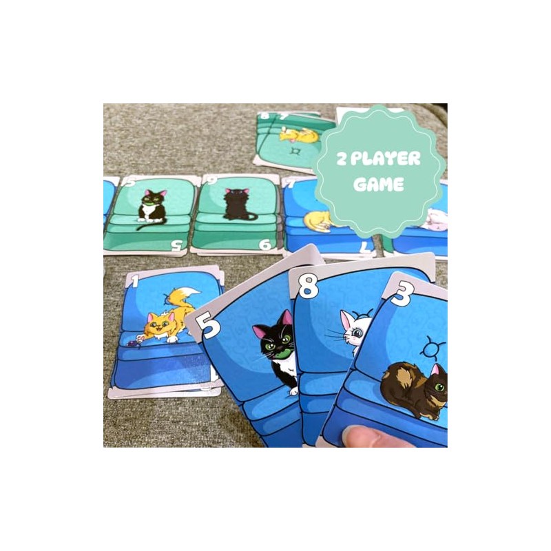 Couch Kittens Card Game- Quick and Easy 2 Player Game