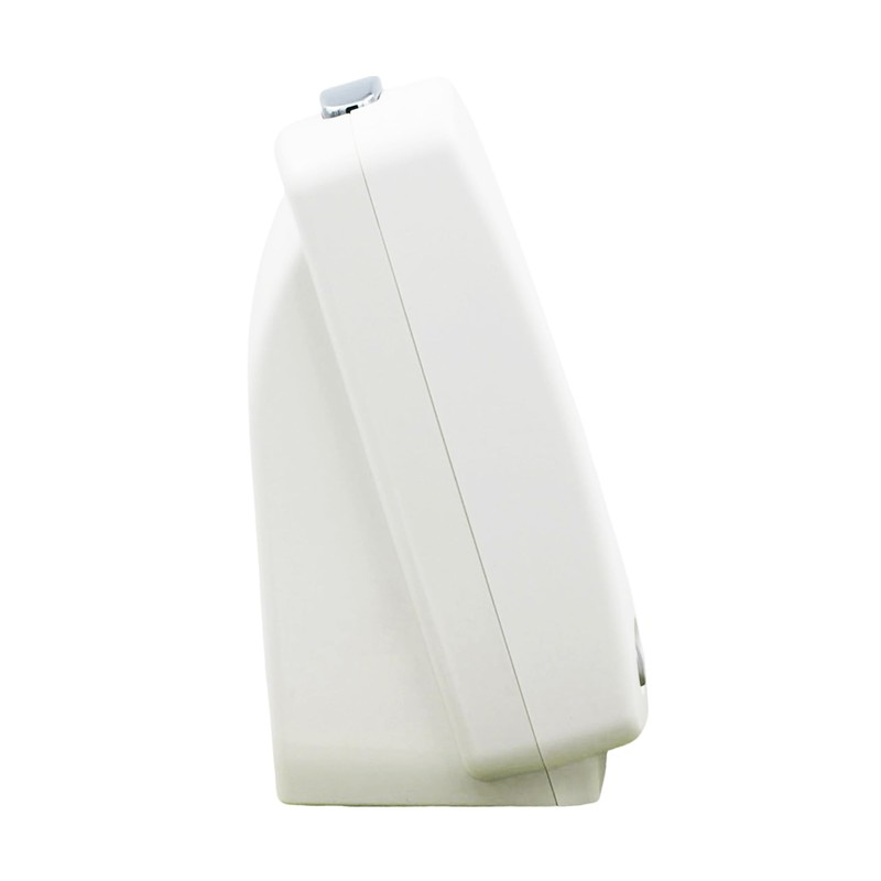 Seiko Serene Non Ticking Bedroom Alarm Clock, 5 Inch, White