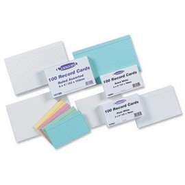 Concord Record Card Smooth Ruled 2 Sides 12.7x7.6 cm White Ref 16001 [Pack of 100]