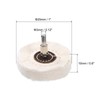uxcell 3-Inch Buffing Polishing Pad Wheel Cotton with 15/64-inch Handle